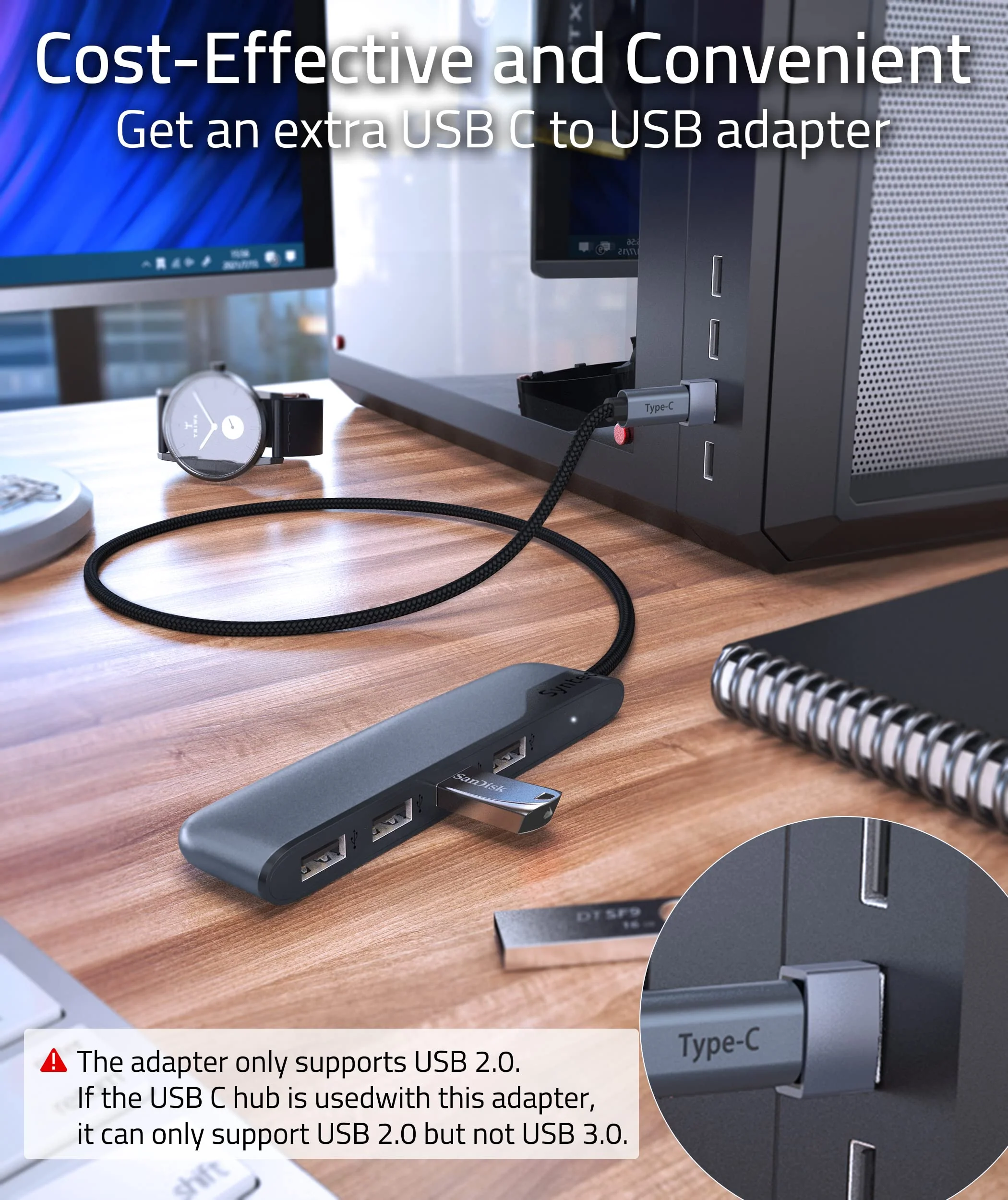 USB C to USB Hub 4 Ports - Image 10