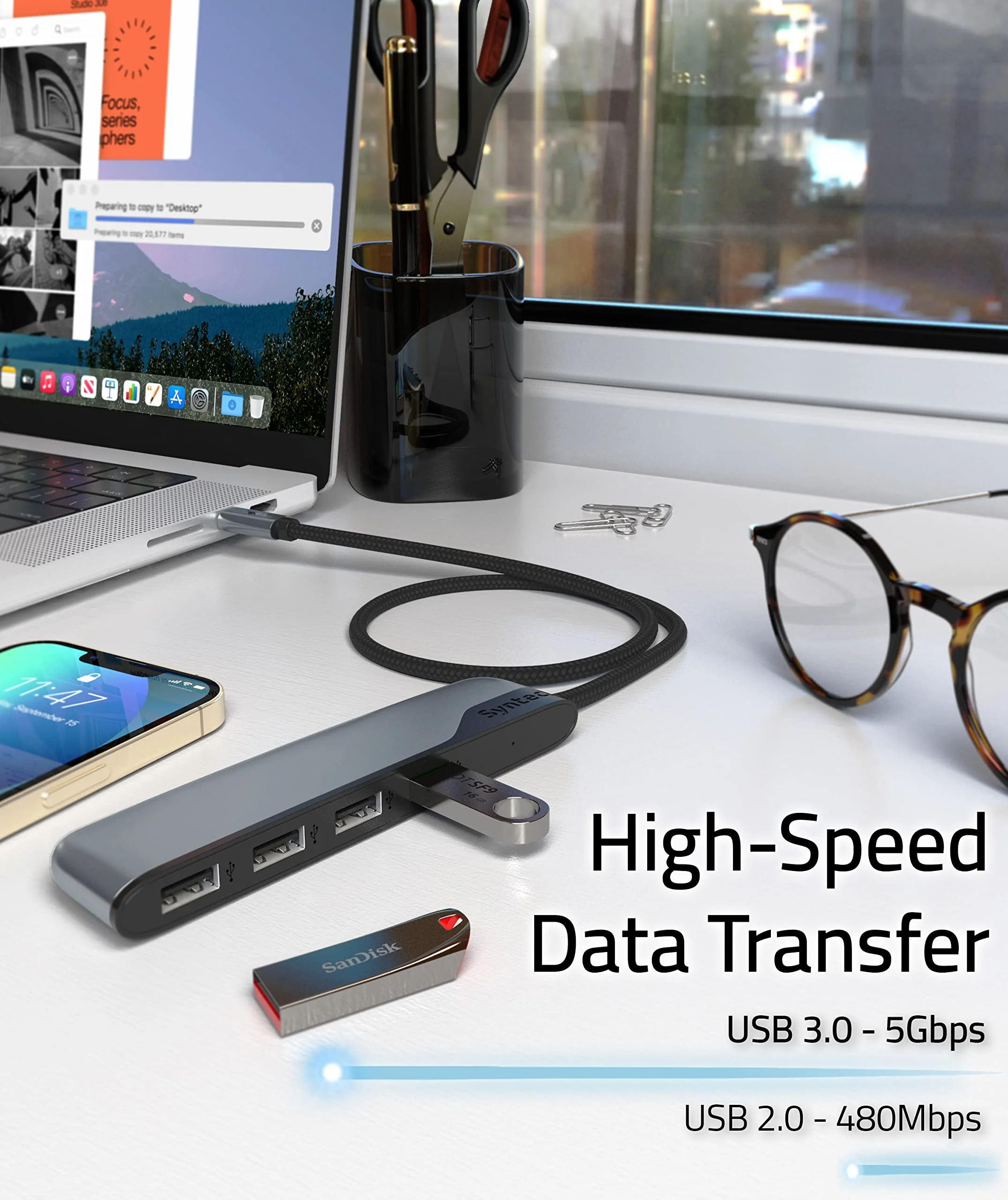 USB C to USB Hub 4 Ports - Image 11
